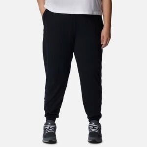 Columbia Weekend Adventure Joggers Black Pockets, Plus Size, Size 2X